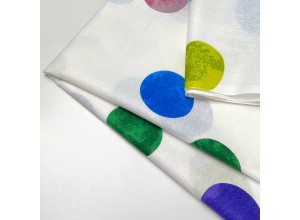 Бязь набивная Цветной горох 142 г/м2