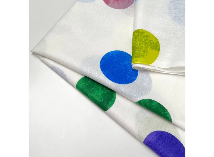 Бязь набивная Цветной горох 142 г/м2