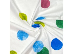 Бязь набивная Цветной горох 142 г/м2