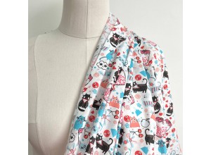 Ситец набивной Коты