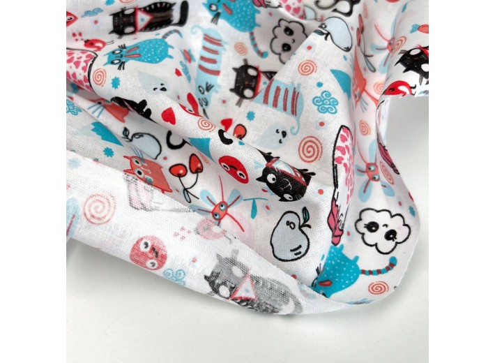 Ситец набивной Коты