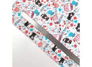 Ситец набивной Коты