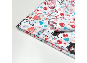 Ситец набивной Коты