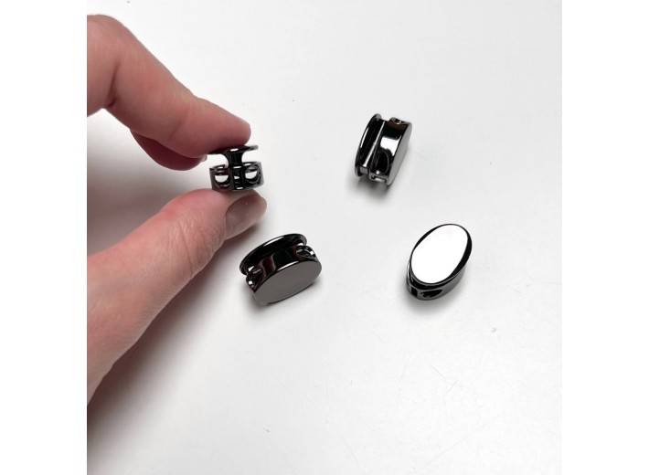 Фиксатор овальный металл Черный никель