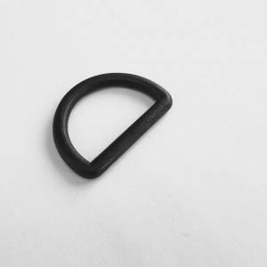 Полукольцо пластик, Черный, 30 мм