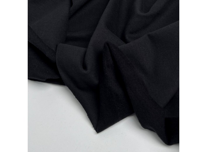 Футер 2х нитка микроначес с велюр-эффектом Черный