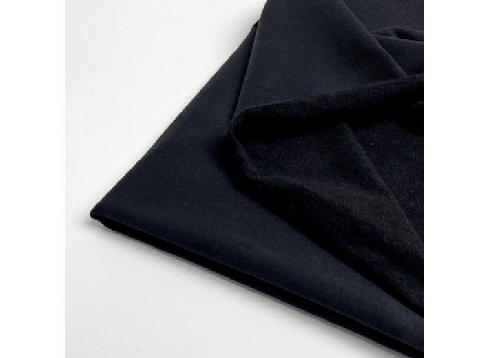 Футер 2х нитка микроначес с велюр-эффектом Черный