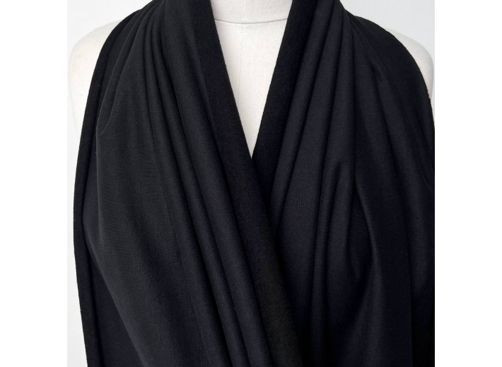 Футер 2х нитка микроначес с велюр-эффектом Черный