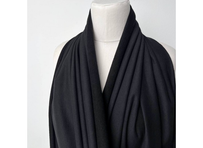 Футер 2х нитка микроначес с велюр-эффектом Черный