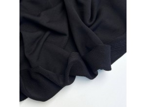 Футер 3х нитка петля Черный премиум (диагональ) (340 г/м2)