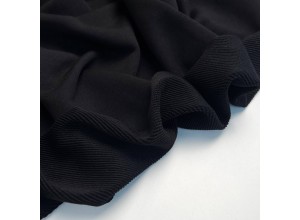 Футер 3х нитка петля Черный премиум (диагональ) (340 г/м2)