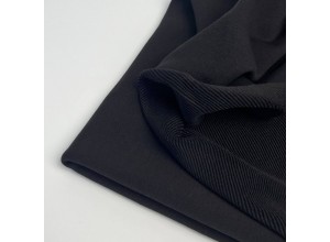 Футер 3х нитка петля Черный премиум (диагональ) (340 г/м2)