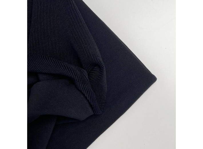 Футер 3х нитка петля Черный премиум (диагональ) (340 г/м2)