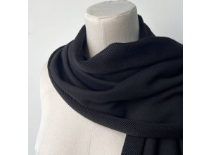 Футер 3х нитка петля Черный премиум (диагональ) (340 г/м2)