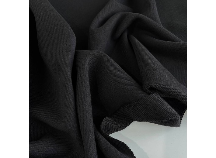 Футер 3х нитка петля Черный 100% х/б (460 г/м2)