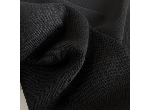 Футер 3х нитка петля Черный 100% х/б (460 г/м2)