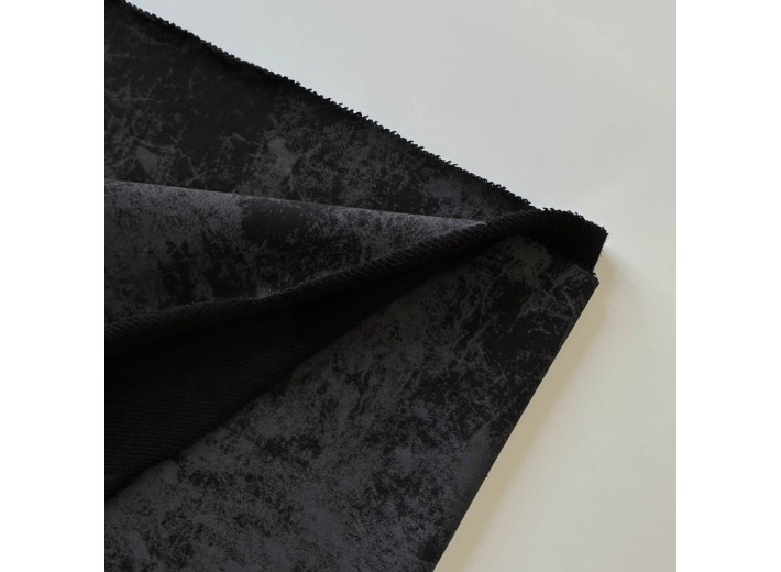 Футер 3х нитка петля Варенка Черный (диагональ)