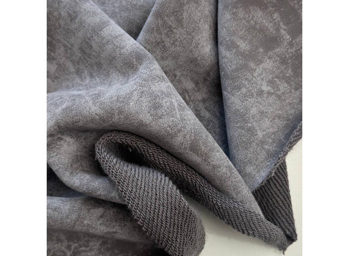 Футер 3х нитка петля Варенка Серый (диагональ)