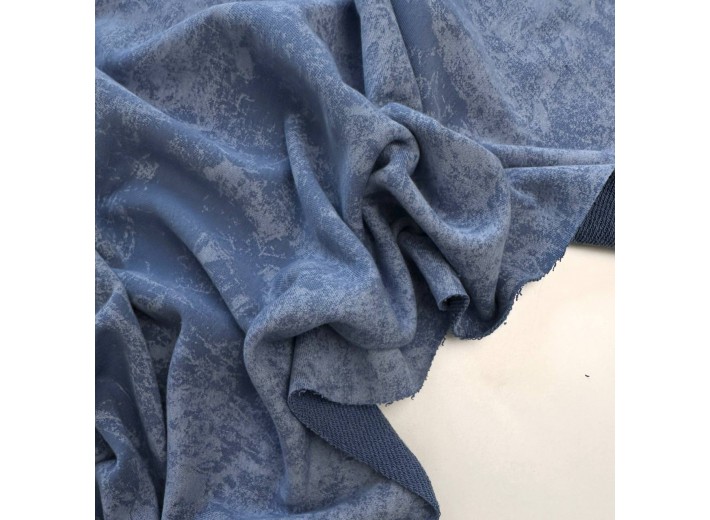 Футер 3х нитка петля Варенка Темно-голубой (диагональ)