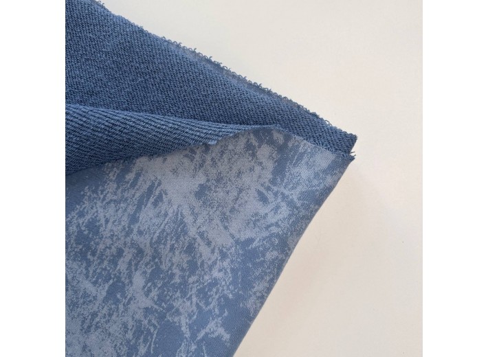 Футер 3х нитка петля Варенка Темно-голубой (диагональ)