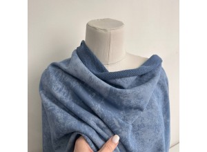 Футер 3х нитка петля Варенка Темно-голубой (диагональ)