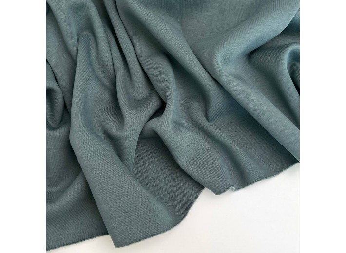 Футер 3х нитка с начесом Изумрудно-графитовый (Американский)