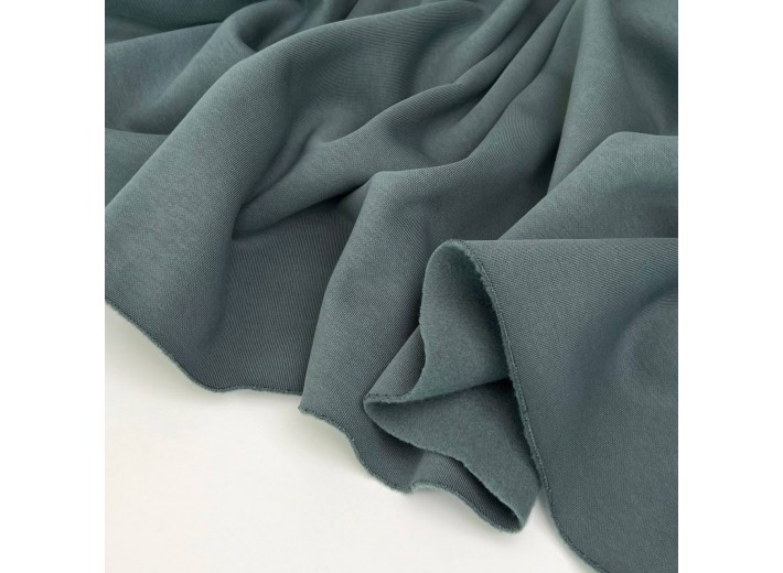 Футер 3х нитка с начесом Изумрудно-графитовый (Американский)