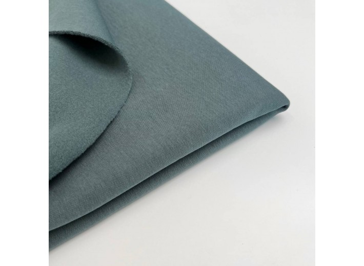 Футер 3х нитка с начесом Изумрудно-графитовый (Американский)