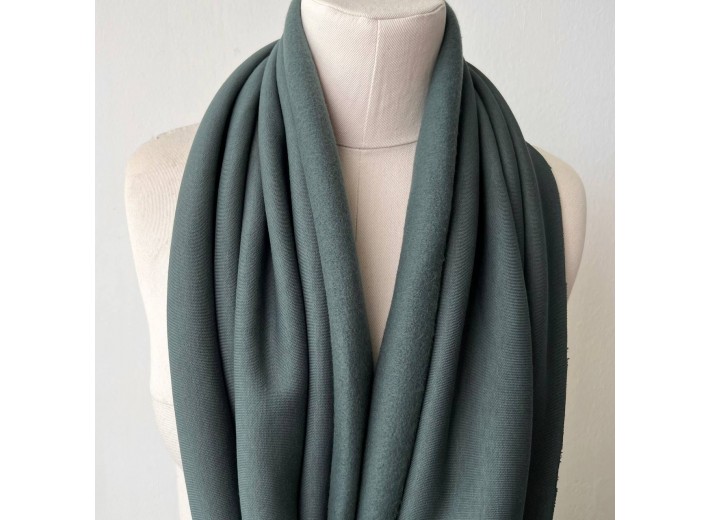 Футер 3х нитка с начесом Изумрудно-графитовый (Американский)