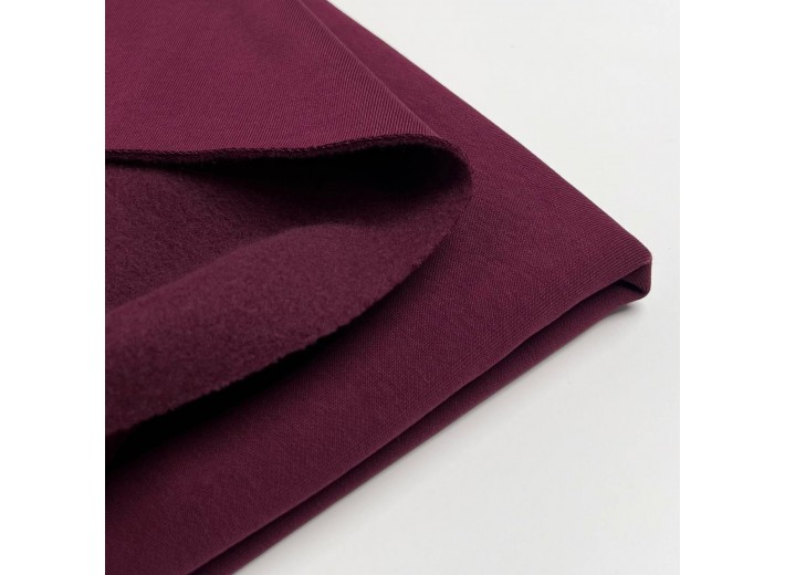 Футер 3х нитка с начесом Винный (Американский)