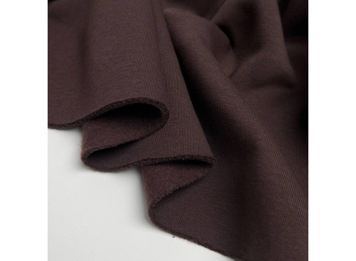 Футер 3х нитка с начесом Темно-коричневый