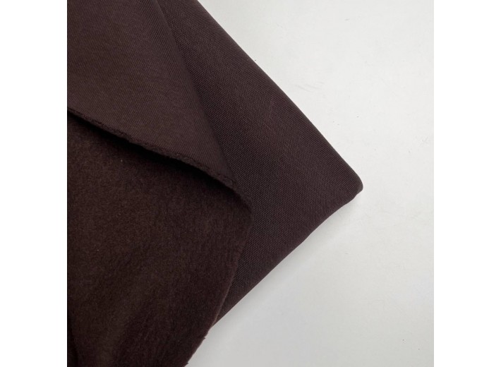 Футер 3х нитка с начесом Темно-коричневый