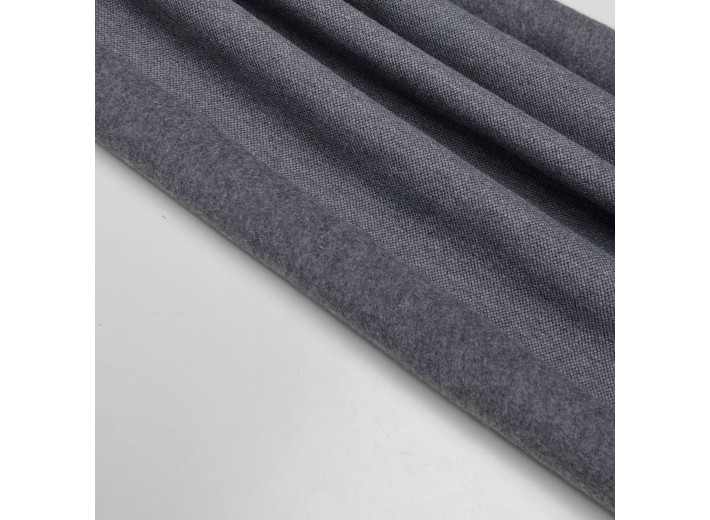 Футер-пике (3х нитка с начесом) Антрацит меланж