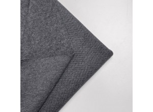 Футер-пике (3х нитка с начесом) Антрацит меланж