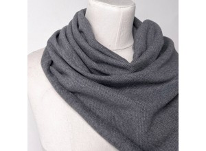 Футер-пике (3х нитка с начесом) Антрацит меланж