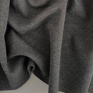 Футер-пике (3х нитка с начесом) Антрацит меланж