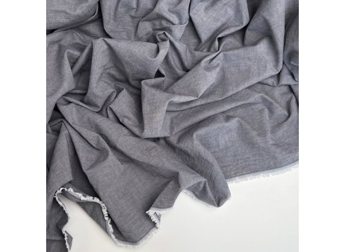 Хлопок вареный Серый меланж