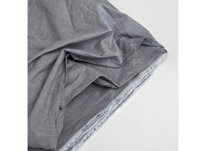 Хлопок вареный Серый меланж