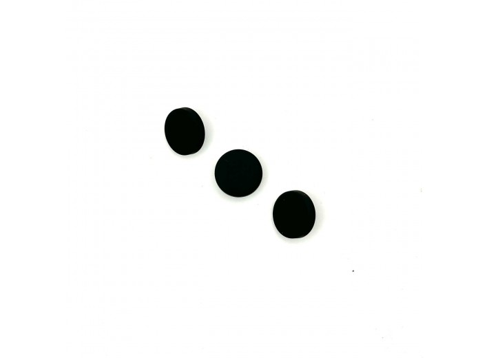 Кнопка Альфа KP01 Черный матовый 12,5мм