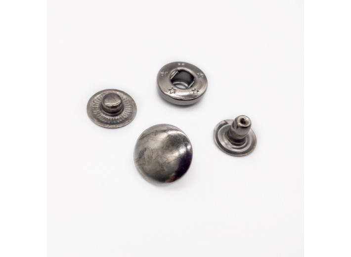 Кнопка Альфа 15 мм Черный никель