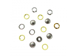 Кнопка 9,5 мм Нежно-желтый кольцо