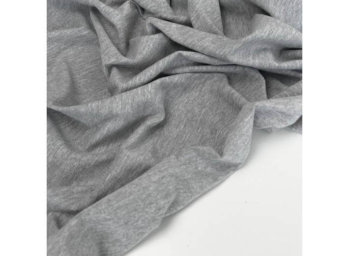 Кулирная гладь Темно-серый меланж (190 г/м2)