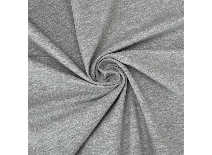Кулирная гладь Темно-серый меланж (190 г/м2)