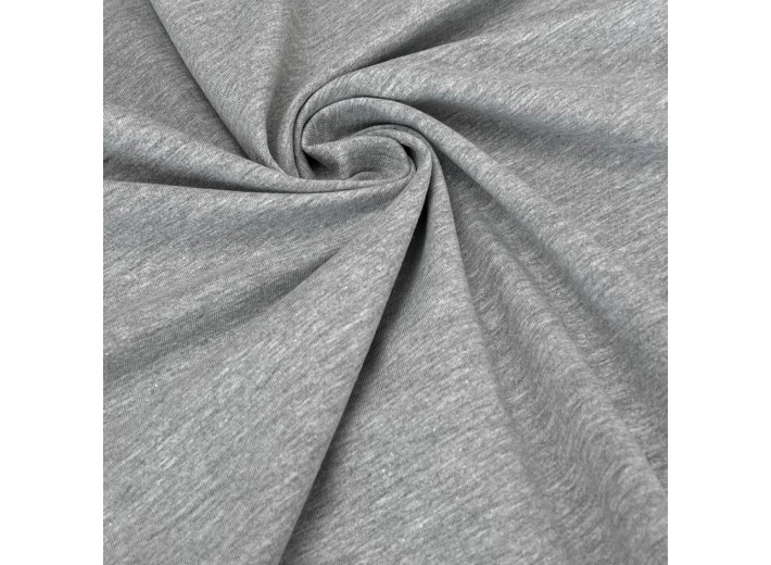 Кулирная гладь Темно-серый меланж (190 г/м2)