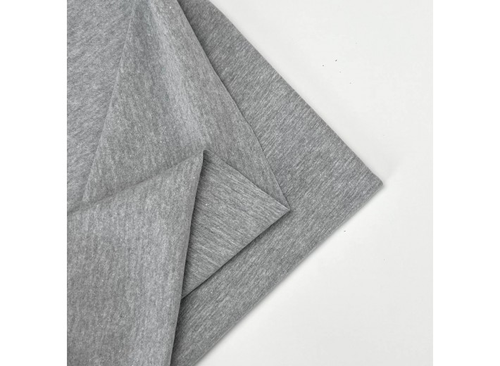 Кулирная гладь Темно-серый меланж (190 г/м2)