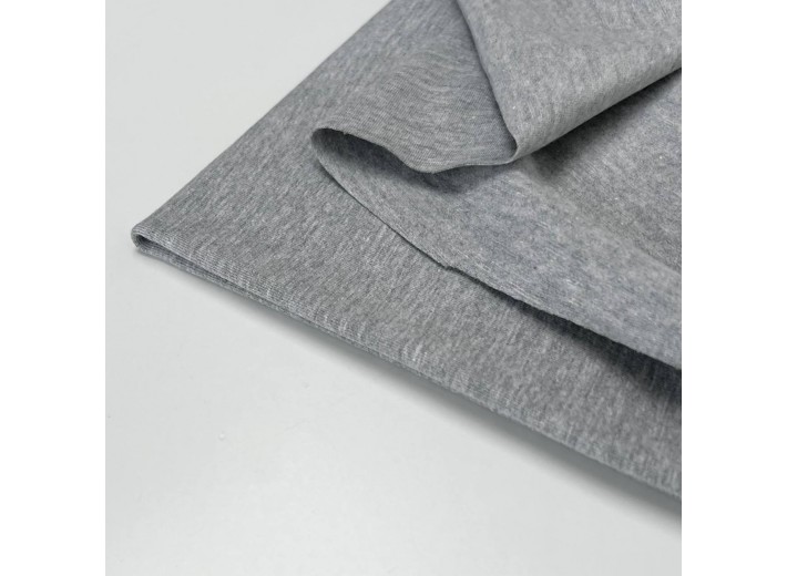 Кулирная гладь Темно-серый меланж (190 г/м2)
