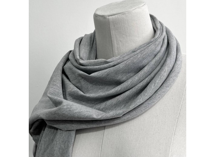 Кулирная гладь Темно-серый меланж (190 г/м2)