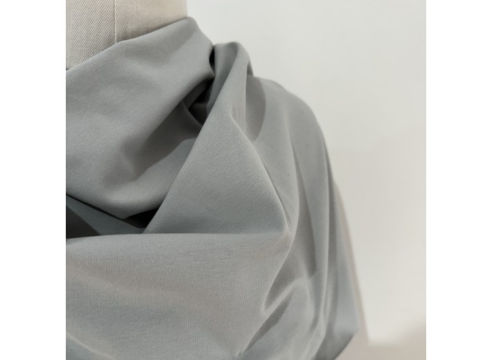 Кулирная гладь с велюр-эффектом Серая гавань (210г/м2)