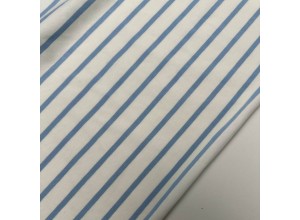 Кулирная гладь в полоску Голубая на молочном (200г/м2)