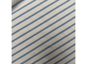 Кулирная гладь в полоску Голубая на молочном (200г/м2)